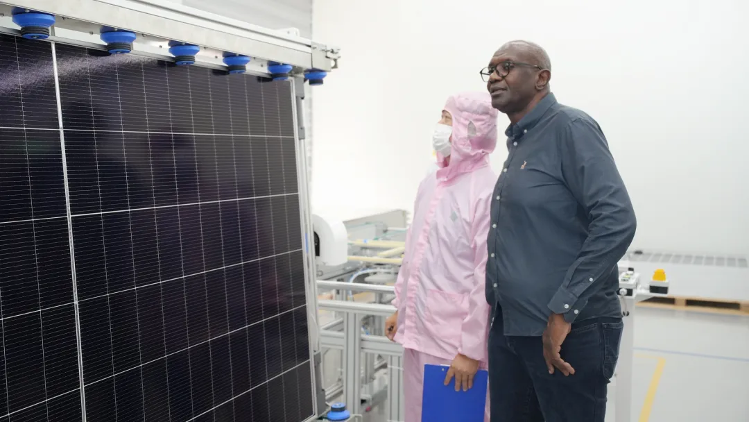 纳米比亚国家电网董事会主席一行到访PA直营光伏，共促新能源融合新发展